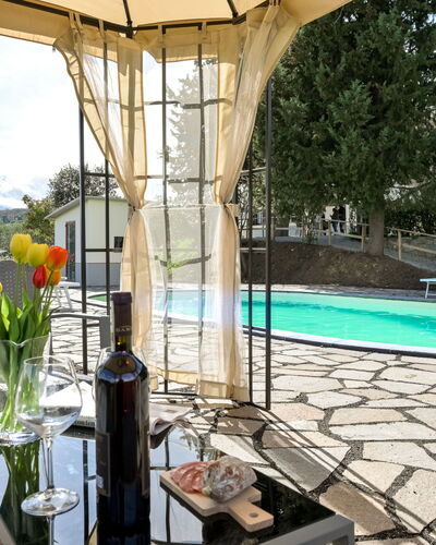 Il Cipresso: Furniture, Swimming Pool, Outdoor Furniture, Chair, Table, Resort, Shade, Outdoor Table, Kitchen & Dining Room Table, Umbrella