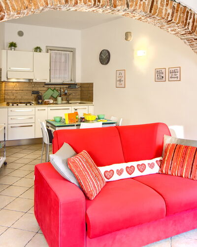 Ca Du Checcu: Furniture, Interior Design, Wall, Couch, Flooring, Ceiling, Room, Table, Floor, Living Room