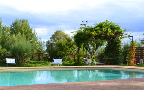 Appartamento Poggiolo, Wifi, Near Perugia: Piscina, Mobili Da Esterno, Ricorrere, Giardino, Shade, Tempo Libero, Eco Hotel, Landscaping, Backyard