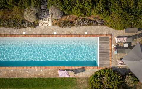 Villa Olivo: Blu, Acqua, Piscina, Materiale Composito, Giochi D'Acqua, Ricorrere, Shade, Landscaping, Eco Hotel