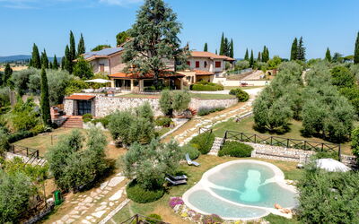 Villa Elsa di Bibbiano Pool, Sauna and View