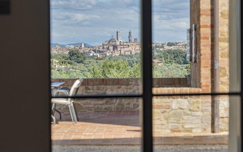 Villa del Mangia - Luxury Villa with Infinity Pool: Brown, Composite Material, Glass, Sunlight, Daylighting, Shade, Wood Stain, Balcony