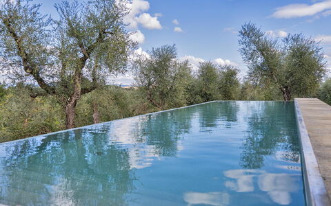 Villa del Mangia - Luxury Villa with Infinity Pool: Blue, Composite Material, Swimming Pool, Reflection, Water Feature, Reflecting Pool
