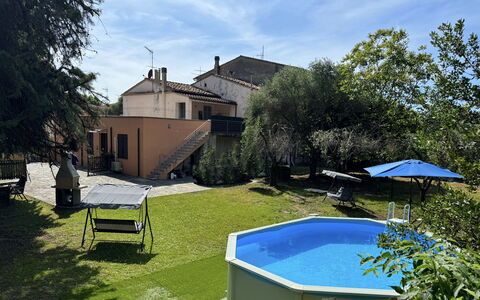 Il Volo Del Nibbio: Piscina, Backyard, Giardino, Estate, Cortile, Landscaping, Prato, Shade, Hacienda, Villa