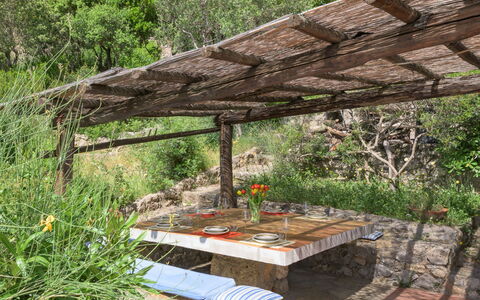La Tagliata: Legna, Mobilia, Mobili Da Esterno, Giardino, Tavolo Esterno, Struttura Esterna, Shade, Pergola, Materiali Naturali