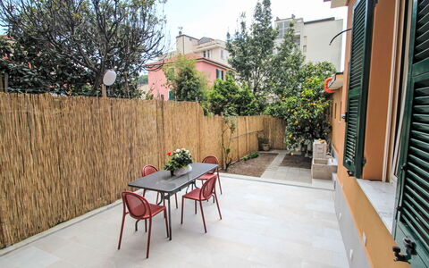 Via Nazionale: Wood, Flooring, Floor, Shade, Backyard, Outdoor Furniture, Concrete, Yard, Garden, Wood Stain