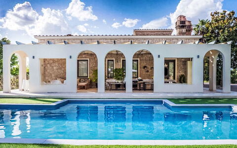 Umbriancevilla: Facade, Door, Architecture, Estate, Home, Swimming Pool, Arch, Mansion, Column, Porch