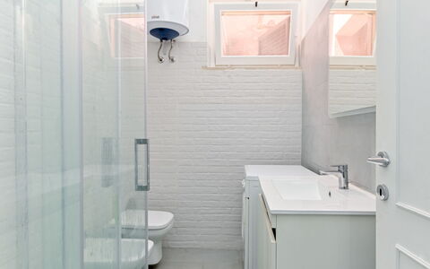 Sabrina: Wall, Flooring, Plumbing Fixture, Bathroom, Floor, Interior Design, Plumbing, Tile, Tap, Bathroom Sink