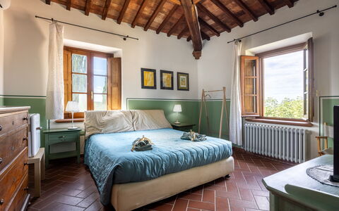 Maria Gabriella Holiday Home In Monticchiello: Parete, Mobilia, Interior Design, Camera Da Letto, Soffitto, Pavimentazione, Casa, Camera, Letto, Pavimento