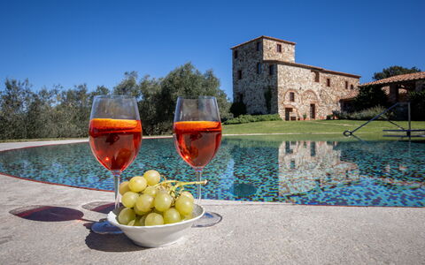 Villa Il Gabbro: Crepuscolo, Riflessione, Sera, Giochi D'Acqua, Fenomeno Meteorologico, Reflecting Pool, Piscina, Stagno, Tramonto