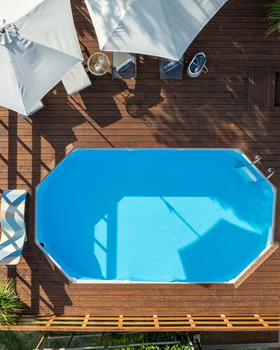 Podere la Botte, Pool, Lari: Blue, Swimming Pool, Composite Material, Outdoor Furniture, Umbrella, Resort, Eco Hotel, Leisure, Shade, Sunlounger