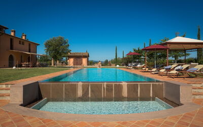 Villa Peccioli: Swimming Pool, Resort, Estate, Eco Hotel, Hacienda, Landscaping, Farmhouse, Villa, Sunlounger, Outdoor Furniture