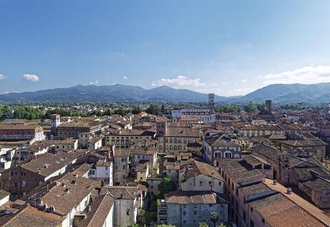 La Casa degli Artisti, Jacuzzi, Marliana: Giorno, Zona Urbana, Città, Zona Residenziale, Collina, Tetto, Cittadina, Orizzonte, Quartiere, Paesaggio