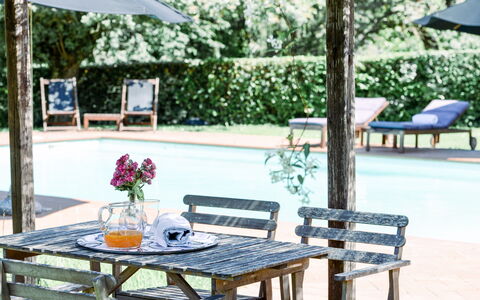 Fattoria: Mobilia, Mobili Da Esterno, Tavolo Esterno, Sedia, Shade, Giardino, Vaso Di Fiori, Tempo Libero, Backyard, Panchina