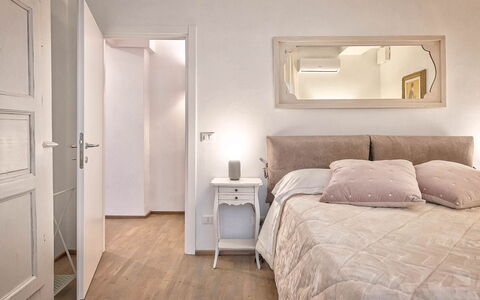 Cortona Deluxe: Furniture, Interior Design, Bed, Wall, Bedroom, Floor, Flooring, Wood, Room, Ceiling