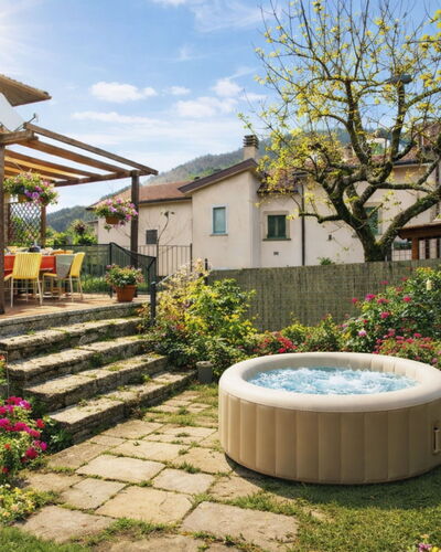 Torre: Garden, Swimming Pool, Flowerpot, Backyard, Outdoor Furniture, Eco Hotel, Resort, Landscaping, Water Feature