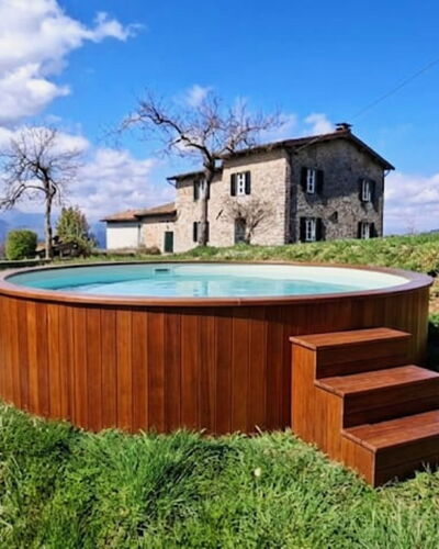 Il Colle di Tiglio: Swimming Pool, Wood Stain, Garden, Landscaping, Yard, Estate, Backyard, Water Feature, Hardwood