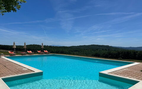 Casa Stella Serena, Casole D'Elsa, Pool: Blu, Piscina, Acqua, Ricorrere, Eco Hotel, Tempo Libero, Mobili Da Esterno, Terme, Resort Citta ', Giochi D'Acqua
