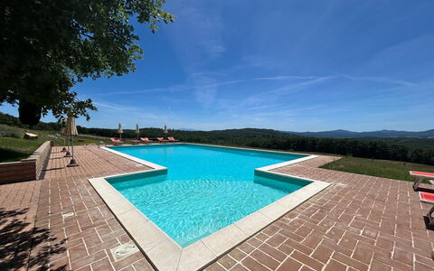 Casa Stella Serena, Casole D'Elsa, Pool: Piscina, Landscaping, Eco Hotel, Ricorrere, Hacienda