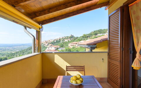 Bellavista: Yellow, Wood Stain, Eco Hotel, Balcony, Houseplant, Villa