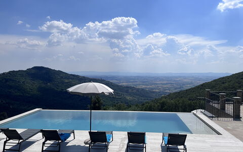 Villa Maddalena alla Guglielmesca: Piscina, Collina, Mobili Da Esterno, Materiale Composito, Hill Station, Catena Montuosa, Ricorrere, Cresta, Eco Hotel, Lettino