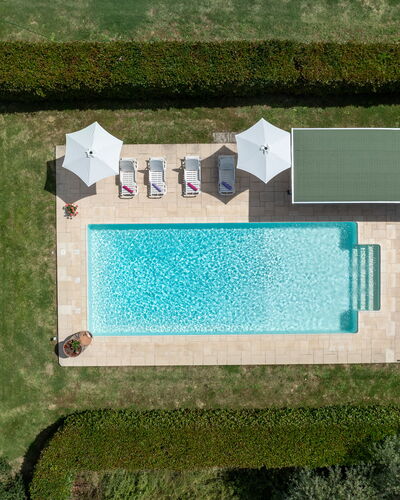 Il Cipresso, Casa Martina, Cortona: Swimming Pool, Resort, Composite Material, Thermae, Shade, Outdoor Furniture, Garden, Leisure, Eco Hotel, Landscaping