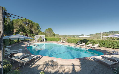 Villa Ginestraio 14: Piscina, Mobili Da Esterno, Lettino, Ricorrere, Ombrello, Terme, Eco Hotel, Shade, Sedia, Resort Citta '
