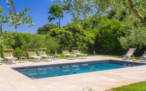 Villa Giomoa 8: Piscina, Mobili Da Esterno, Mobilia, Ricorrere, Giardino, Shade, Lettino, Sedia, Landscaping, Eco Hotel