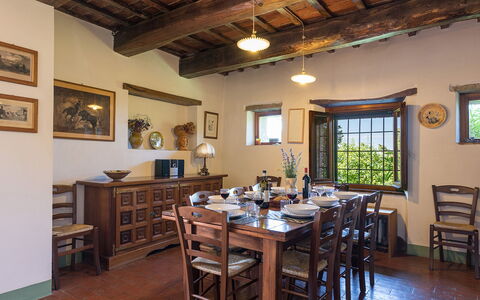 I Mandorli 8: Furniture, Wood, Table, Dining Room, Kitchen & Dining Room Table, Flooring, Interior Design, Chair, Home, Room