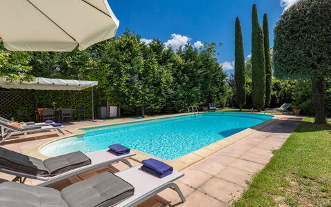Villa Joy 6: Blu, Piscina, Ricorrere, Eco Hotel, Giardino, Shade, Estate, Mobili Da Esterno, Hacienda, Landscaping