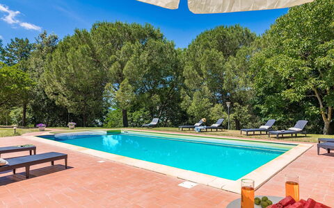 Poggio Medei 10: Blu, Piscina, Giardino, Ricorrere, Shade, Estate, Hacienda, Landscaping, Eco Hotel, Villa