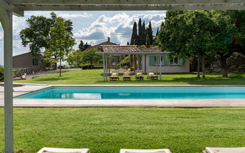 Torre Ginestre 12: Swimming Pool, Estate, Lawn, Hacienda, Outdoor Furniture, Shade, Garden, Farmhouse, Resort, Leisure