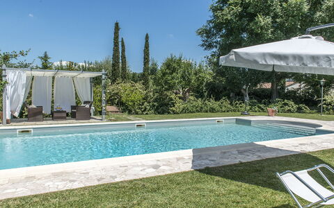 Albachiara 8: Swimming Pool, Outdoor Furniture, Resort, Composite Material, Shade, Garden, Eco Hotel, Backyard, Leisure, Landscaping