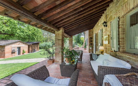 Il Molinaccio 14+2: Casa, Casa, Villetta, Mobilia, Estate, Porta, Giardino, Brick, Portico, Agriturismo