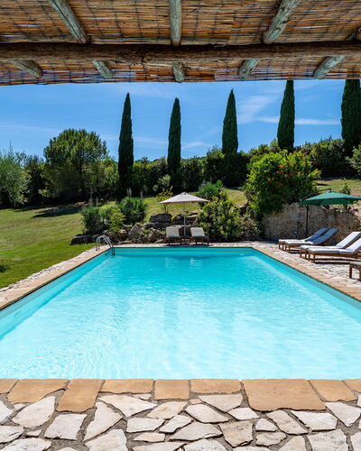 Cinque Cipressi 8: Blue, Swimming Pool, Resort, Outdoor Furniture, Water Feature, Leisure, Garden, Landscaping, Eco Hotel, Shade