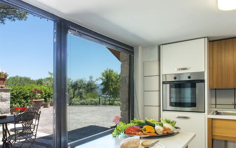 Il Vignale 18+2: Furniture, Kitchen & Dining Room Table, Chair, Houseplant, Shade, Flowerpot, Coffee Table, Villa, Eco Hotel, Dining Room