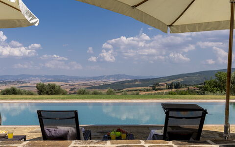 Villa Panorama 14: Cielo, Mobili Da Esterno, Piscina, Lettino, Sedia, Shade, Eco Hotel, Ombrello, Ricorrere