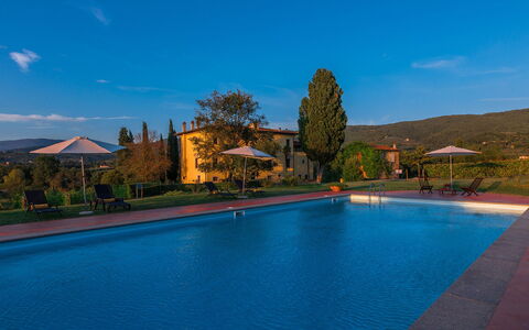 Villa Palazzaccio 26: Estate, Eco Hotel, Hacienda, Landscaping, Swimming Pool, Farmhouse, Evening, Villa, Resort