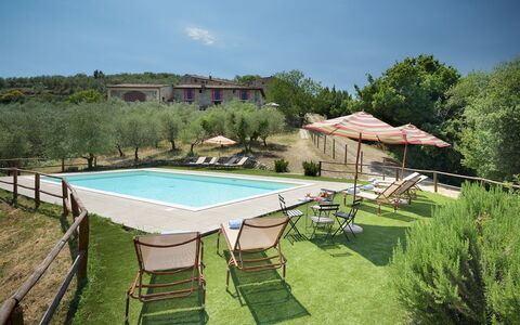 Villa la Poiana 10: Outdoor Furniture, Estate, Farmhouse, Garden, Swimming Pool, Resort, Hacienda, Backyard, Yard, Lawn