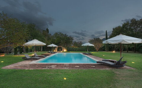 San Francesco 12: Swimming Pool, Garden, Outdoor Furniture, Resort, Lawn, Estate, Leisure, Landscaping, Hacienda, Shade