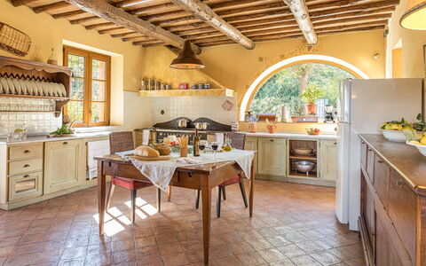 Villa Il Foramasso 10+2: Furniture, Interior Design, Wall, Kitchen, Home, Flooring, Ceiling, Cabinetry, Chair, House