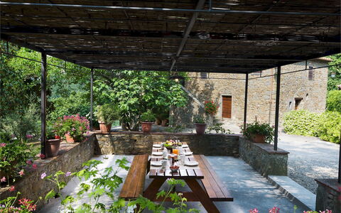 Crognole 6: Mobilia, Legna, Tavolo, Sedia, Mobili Da Esterno, Giardino, Tavolo Esterno, Shade, Backyard