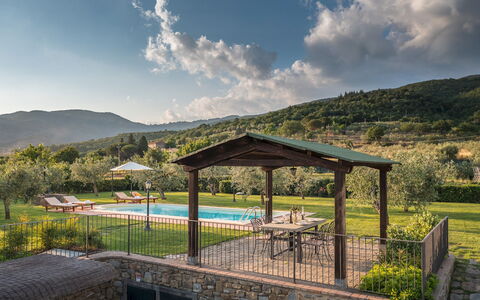 Vinciluna 4: Portico, Eco Hotel, Villetta, Agriturismo, Giardino, Catena Montuosa, Estate, Piscina, Shade