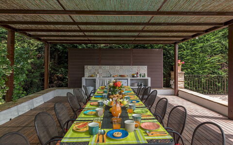Il Borgo 16: Mobilia, Tavolo, Legna, Sedia, Mobili Da Esterno, Cucina & Sala Da Pranzo Tavolo, Tavolo Esterno, Shade, Giardino, Backyard