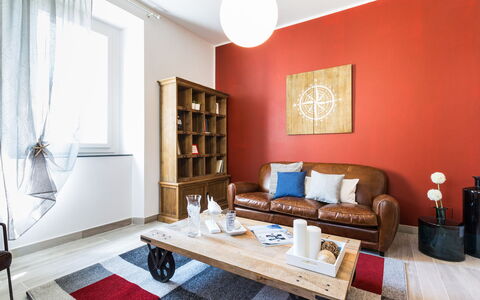 Villa Sole al Molino a Vento 8: Furniture, Interior Design, Flooring, Wall, Floor, Wood, Room, Ceiling, Home, Living Room