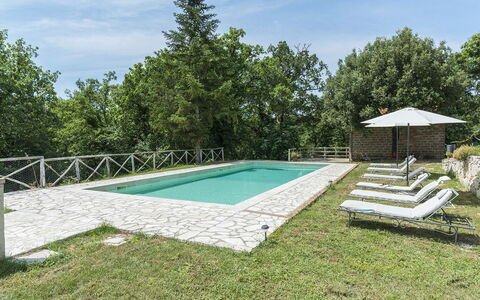 Villa la Corte 6: Swimming Pool, Estate, Resort, Garden, Backyard, Outdoor Furniture, Landscaping, Eco Hotel, Flagstone, Hacienda