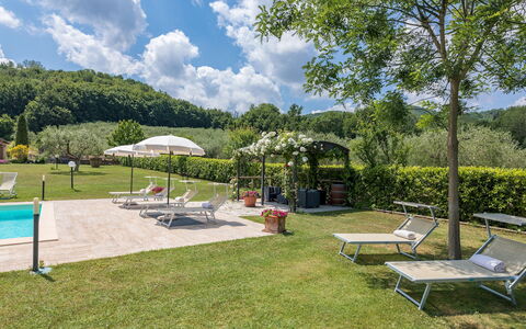 Le Terre di Nunzio 12: Giardino, Prato, Eco Hotel, Piscina, Ricorrere, Landscaping, Piantagione, Mobili Da Esterno, Parco, Agriturismo