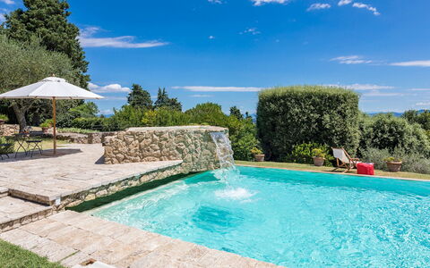 Villa Il Cedro 10+1: Blue, Swimming Pool, Garden, Landscaping, Water Feature, Resort, Shade, Eco Hotel, Villa