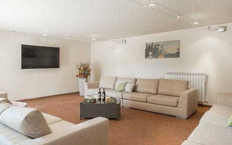 La Vecchia Fonte 15: Furniture, Interior Design, Flooring, Couch, Wall, Floor, Ceiling, Wood, Living Room, Room