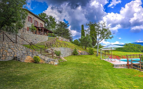 La Casa di Elsa 6: Paesaggio, Giardino, Estate, Agriturismo, Landscaping, Prato, Cortile, Villa, Eco Hotel, Piscina
